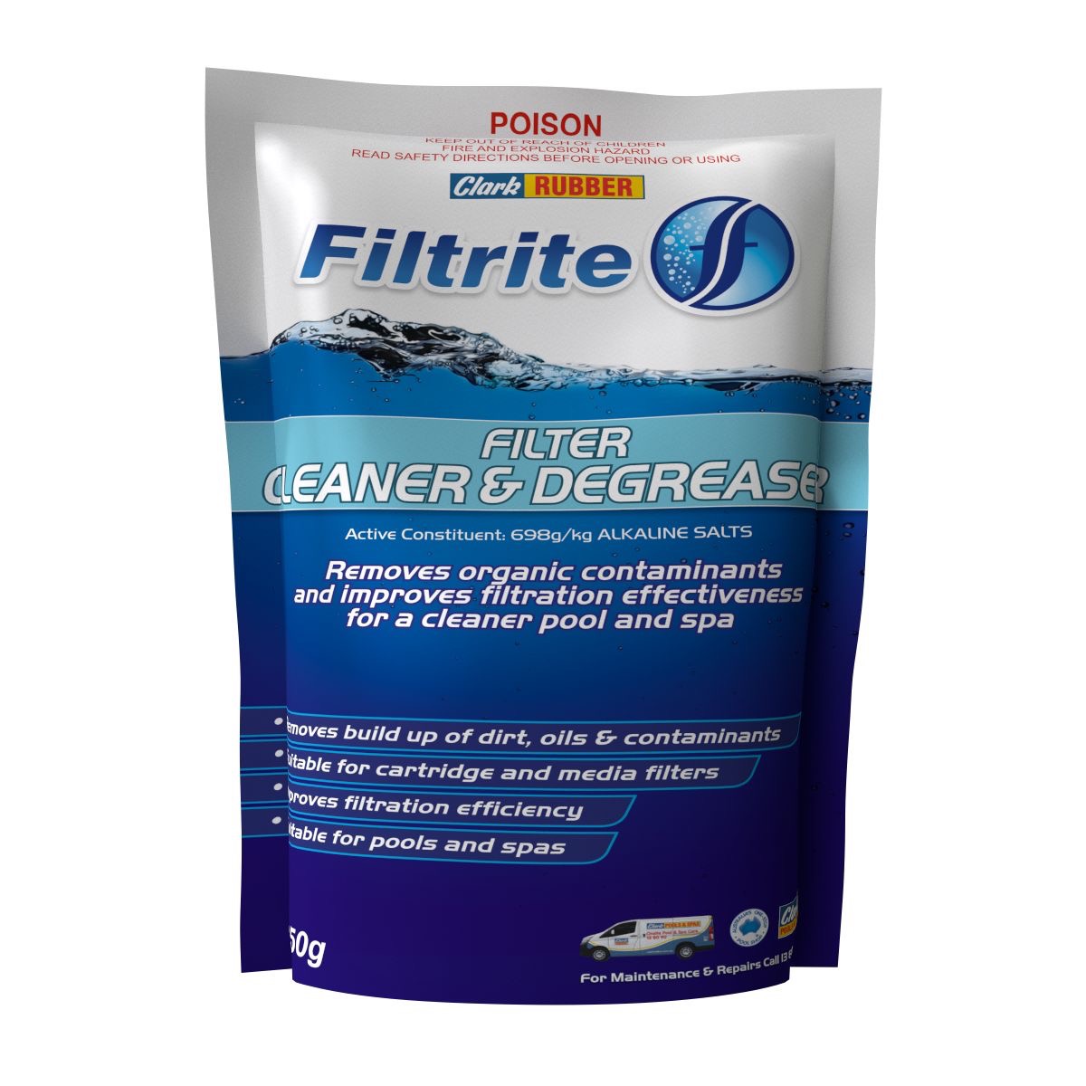 Filtrite Pool Filter Cleaner and Degreaser 250g